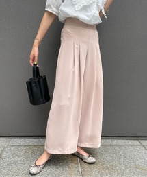 Meli rich | とろみのある質感。タック入りワイドパンツ(スラックス)