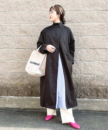 ITEMS URBANRESEARCH | スタンドカラーAラインコート(トレンチコート)