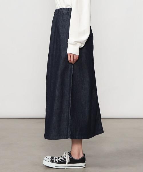 DANTON（ダントン）の「DANTON | ライトデニム イージースカート WOMEN（デニムスカート・レディース・インディゴブルー・36）」の11枚目の写真