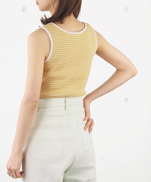 tiptop（ティップトップ）の「カップ付きスクエアタンクトップ（タンクトップ・レディース・ブラック/オフホワイト/A/B・FREE）」の16枚目の写真