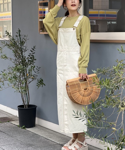 Chez toi(シェトワ)の「シャリ感ドルマンニットプルオーバー(ニット/セーター・レディース・チャコールグレー/オレンジ/グリーン/アイボリー・FREE)」の14枚目の写真