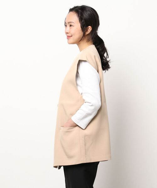 PAPAVER（パパヴェル）の「【PAPAVER】フレンチW釦ベストジャケット（その他アウター・レディース・ベージュ・MEDIUM）」の2枚目の写真