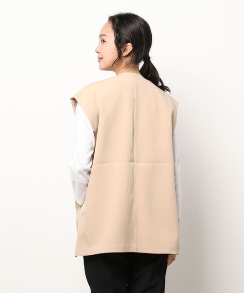 PAPAVER（パパヴェル）の「【PAPAVER】フレンチW釦ベストジャケット（その他アウター・レディース・ベージュ・MEDIUM）」の3枚目の写真