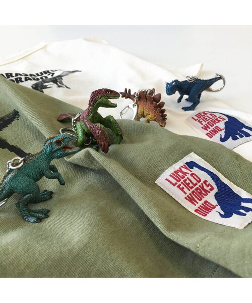 F.O.KIDS（エフオーキッズ）の「Dinosaur　Mosaic　Tシャツ（Tシャツ/カットソー・キッズ・グレー/カーキ/キナリ・90/100/110/120/80/130/95/140）」の7枚目の写真