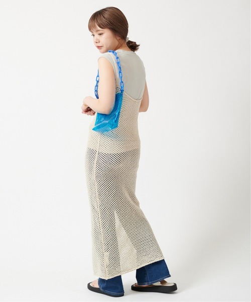U by SPICK&SPAN(ユーバイスピックアンドスパン)の「ニットレースキャミドレス◆(ワンピース・レディース・ホワイト系その他・FREE)」の4枚目の写真