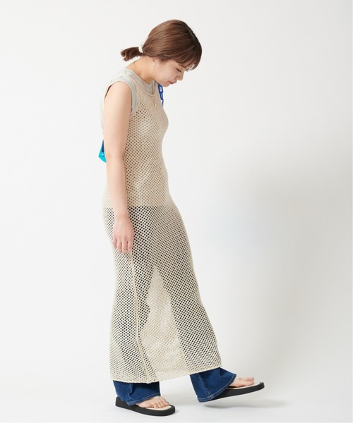 U by SPICK&SPAN(ユーバイスピックアンドスパン)の「ニットレースキャミドレス◆(ワンピース・レディース・ホワイト系その他・FREE)」の6枚目の写真