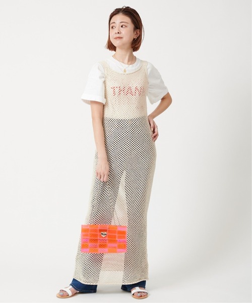 U by SPICK&SPAN(ユーバイスピックアンドスパン)の「ニットレースキャミドレス◆(ワンピース・レディース・ホワイト系その他・FREE)」の9枚目の写真