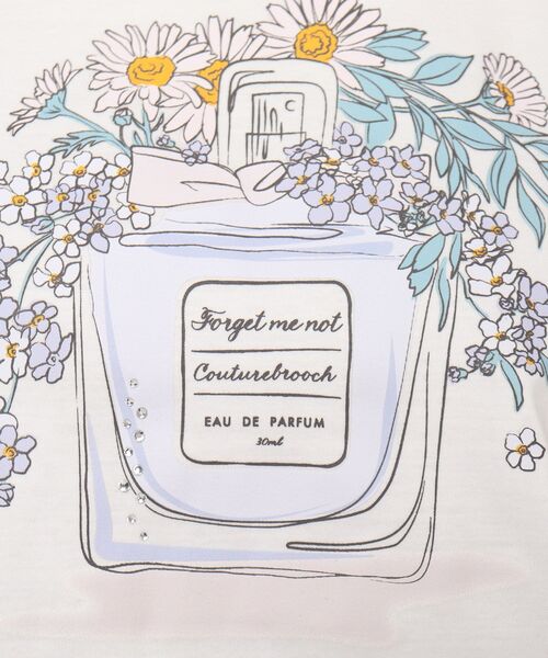 couture brooch（クチュールブローチ）の「◆【なめらかコットン100%、大人可愛いTシャツ】パルファムフレアスリーブTシャツ（Tシャツ/カットソー・レディース・ライトグレー/ブラック/ピンク/ライトブルー/オフホワイト/ホワイト系5・42/38/40/36）」の17枚目の写真