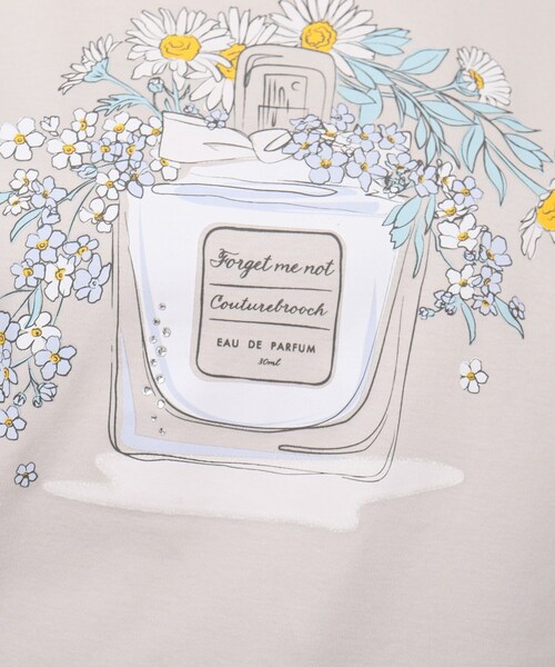 couture brooch（クチュールブローチ）の「◆【なめらかコットン100%、大人可愛いTシャツ】パルファムフレアスリーブTシャツ（Tシャツ/カットソー・レディース・ライトグレー/ブラック/ピンク/ライトブルー/オフホワイト/ホワイト系5・42/38/40/36）」の18枚目の写真