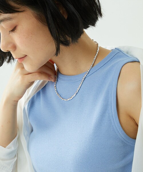 FREAK'S STORE（フリークスストア）の「カラークロップドタンク（タンクトップ・レディース・レッド/サックスブルー/グリーン・ﾌﾘ-）」の11枚目の写真