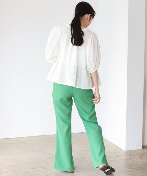 BeAMS DOT（ビームスドット）の「【WEB限定】BeAMS DOT / リボン ボリュームレース ブラウス（シャツ/ブラウス・レディース・ホワイト/ブラック・FREE）」の10枚目の写真