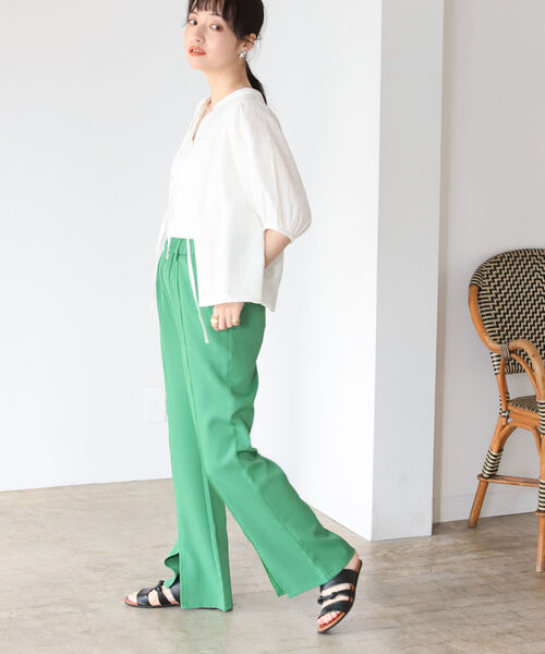 BeAMS DOT（ビームスドット）の「【WEB限定】BeAMS DOT / リボン ボリュームレース ブラウス（シャツ/ブラウス・レディース・ホワイト/ブラック・FREE）」の19枚目の写真