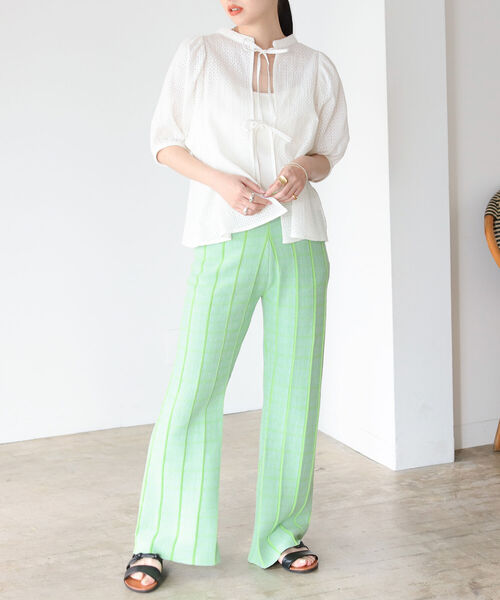 BeAMS DOT（ビームスドット）の「【WEB限定】BeAMS DOT / リボン ボリュームレース ブラウス（シャツ/ブラウス・レディース・ホワイト/ブラック・FREE）」の17枚目の写真