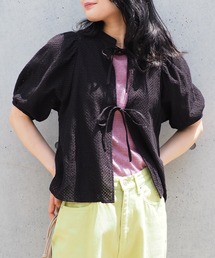 BeAMS DOT | 【WEB限定】BeAMS DOT / リボン ボリュームレース ブラウス(シャツ/ブラウス)