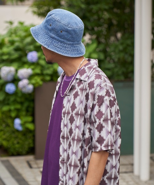 Iroquois(イロコイ)の「A MAN A BOY DENIM BUCKET HAT(ハット・メンズ・ブラック系その他/ライトインディゴブルー・2/3)」の10枚目の写真