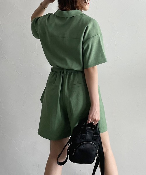 PAGEBOY（ページボーイ）の「スーツコンビネゾン（つなぎ/オールインワン・レディース・ブラック/カーキ・FREE）」の6枚目の写真