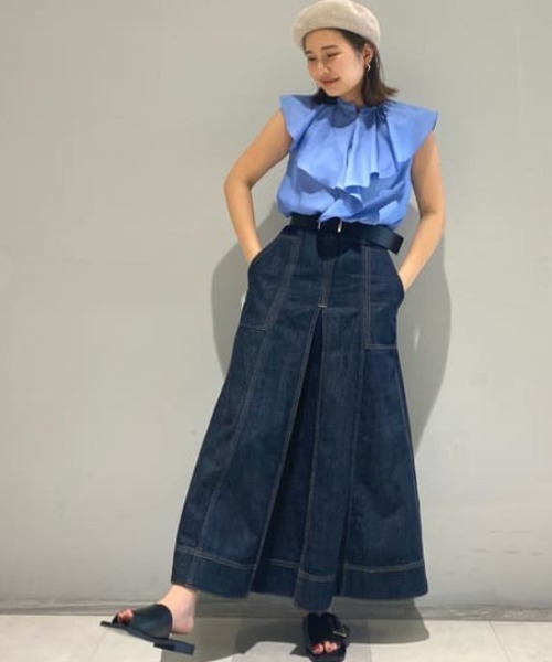 allureville（アルアバイル）の「CU/Cツイルラッフルカラー