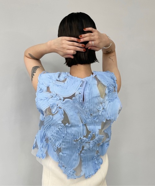 新品未使用　leinwände ノースリーブトップス Sawa a la mode レディース トップス カットソー プルオーバー