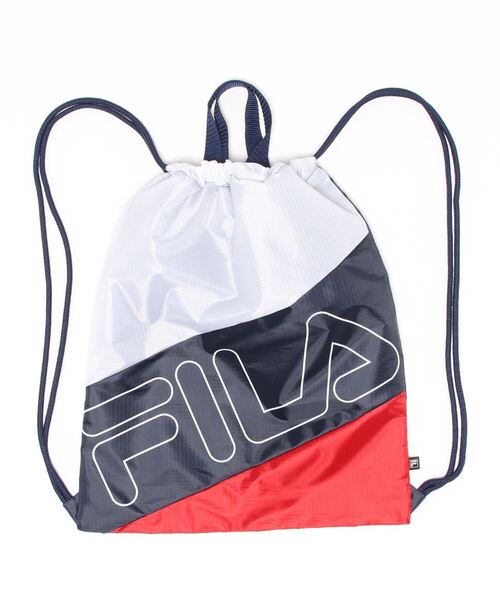 FILA(フィラ)の「【FILA:フィラ】ロゴナップサック(バックパック/リュック・メンズ・ブラック/ネイビー/カーキ/マルチ・FREE)」の12枚目の写真