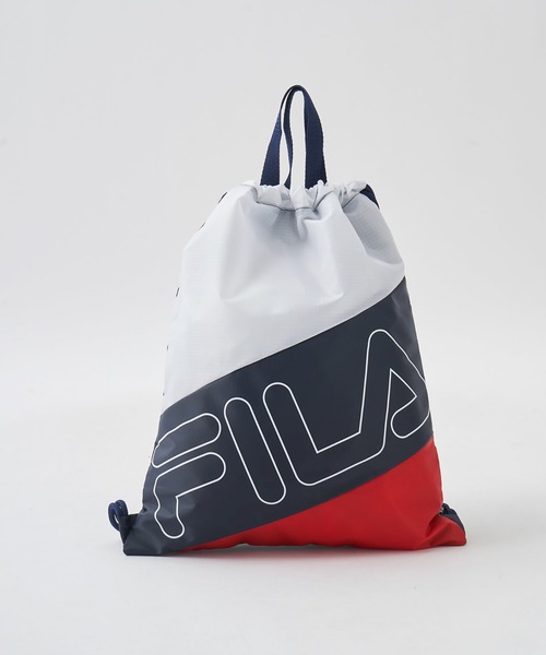 FILA(フィラ)の「【FILA:フィラ】ロゴナップサック(バックパック/リュック・メンズ・ブラック/ネイビー/カーキ/マルチ・FREE)」の20枚目の写真