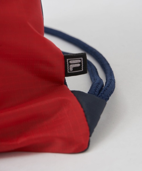 FILA(フィラ)の「【FILA:フィラ】ロゴナップサック(バックパック/リュック・メンズ・ブラック/ネイビー/カーキ/マルチ・FREE)」の17枚目の写真