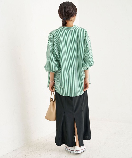 BELLUNA PLUS（ベルーナ）の「カットジョーゼットマーメイドスカート（スカート・レディース・ブラック/ブルー/グリーン/ライトグリーン・MEDIUM）」の13枚目の写真