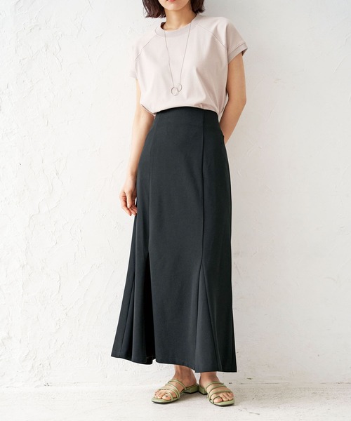 BELLUNA PLUS（ベルーナ）の「カットジョーゼットマーメイドスカート（スカート・レディース・ブラック/ブルー/グリーン/ライトグリーン・MEDIUM）」の15枚目の写真