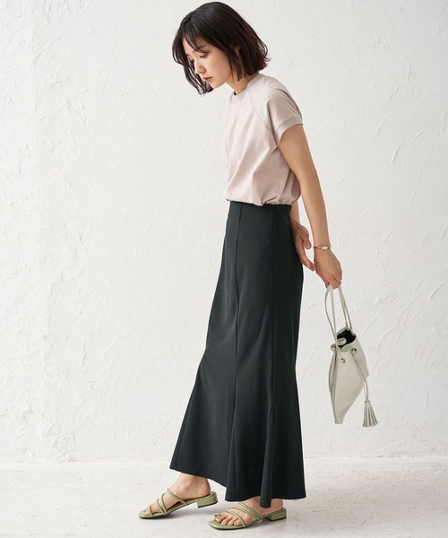 BELLUNA PLUS（ベルーナ）の「カットジョーゼットマーメイドスカート（スカート・レディース・ブラック/ブルー/グリーン/ライトグリーン・MEDIUM）」の18枚目の写真