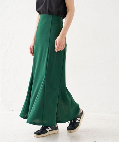 BELLUNA PLUS（ベルーナ）の「カットジョーゼットマーメイドスカート（スカート・レディース・ブラック/ブルー/グリーン/ライトグリーン・MEDIUM）」の21枚目の写真