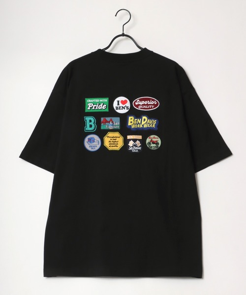 BEN DAVIS（ベンデイビス）の「BEN DAVIS/ベンデイビス ビッグシルエット バック刺繍 ランダムワッペン Tシャツ（Tシャツ/カットソー・メンズ・ホワイト/ブラック/ベージュ/グリーン・M/L/XL）」の22枚目の写真