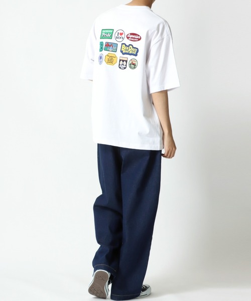 BEN DAVIS（ベンデイビス）の「BEN DAVIS/ベンデイビス ビッグシルエット バック刺繍 ランダムワッペン Tシャツ（Tシャツ/カットソー・メンズ・ホワイト/ブラック/ベージュ/グリーン・M/L/XL）」の5枚目の写真