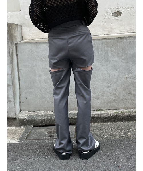 ENVYM（アンビー）の「ファスナースリットスラックスＰＴ（スラックス・レディース・ブラック/グレー・FREE）」の20枚目の写真