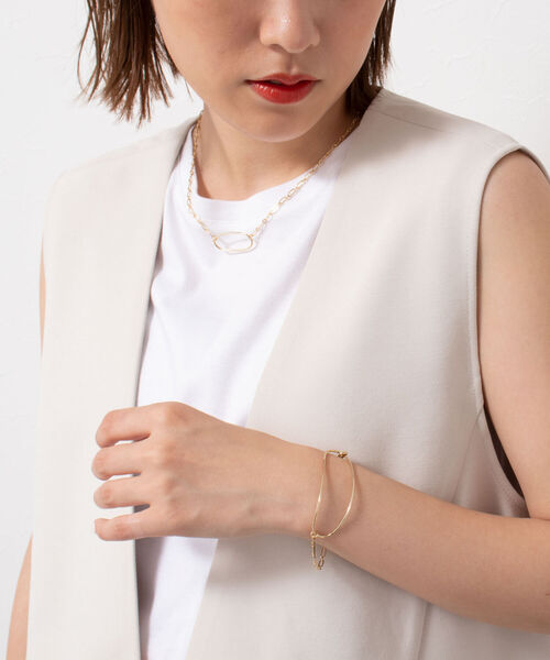 NOLLEY’S Sophi（ノーリーズソフィ）の「オーバルショートネックレス（ネックレス・レディース・ゴールド/シルバー・FREE）」の7枚目の写真