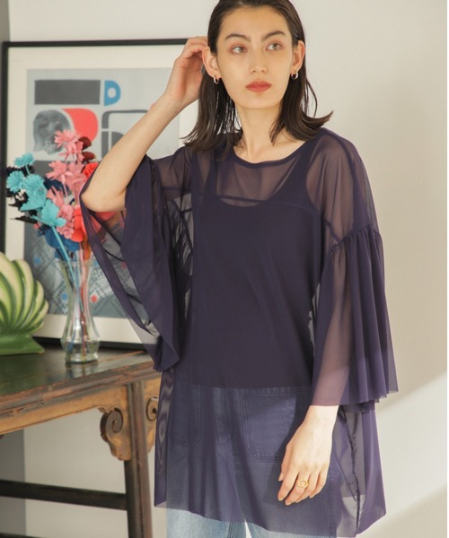 CREOLME（クレオルム）の「(CREOLME)メッシュカットプルオーバー