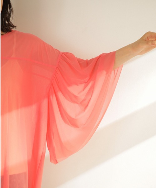 CREOLME（クレオルム）の「(CREOLME)メッシュカットプルオーバー（Tシャツ/カットソー・レディース・ネイビー/カーキ/ピンク・ONE SIZE）」の10枚目の写真