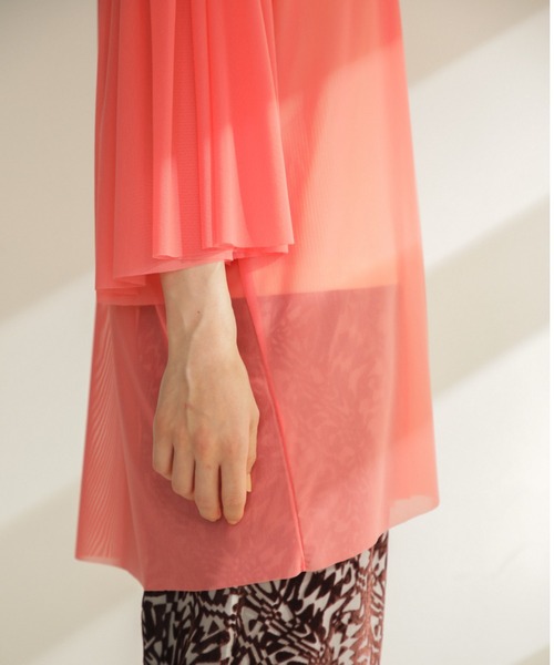 CREOLME（クレオルム）の「(CREOLME)メッシュカットプルオーバー（Tシャツ/カットソー・レディース・ネイビー/カーキ/ピンク・ONE SIZE）」の5枚目の写真