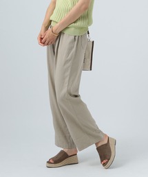 リネンレーヨンワイドパンツ