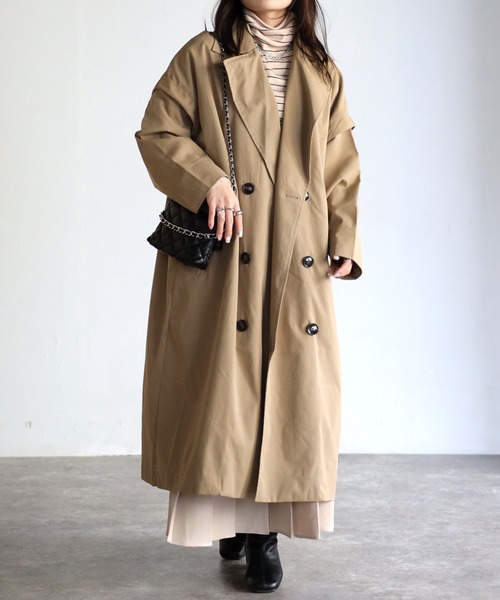 sakishimatokyo(サキシマトーキョー)の「2WAYダブルコート(テーラードジャケット・レディース・ブラック/ベージュ/アイボリー・FREE)」の17枚目の写真