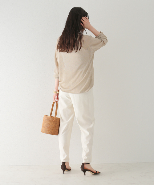 plage（プラージュ）の「【HOUSE OF LOTUS/ハウス オブ ロータス】 SLK NEP パンツ（その他パンツ・レディース・ホワイト系その他・FREE）」の4枚目の写真