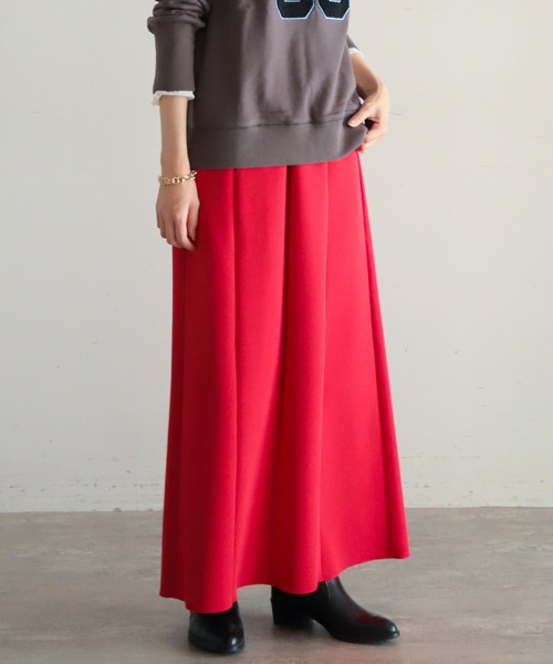 切り替え配色スカート ブランブルーミニュイ 切り替え配色スカート ブランブルーミニュイ Blanc Bleu Minuit