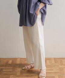 mizuiro ind　crape wide easy pants