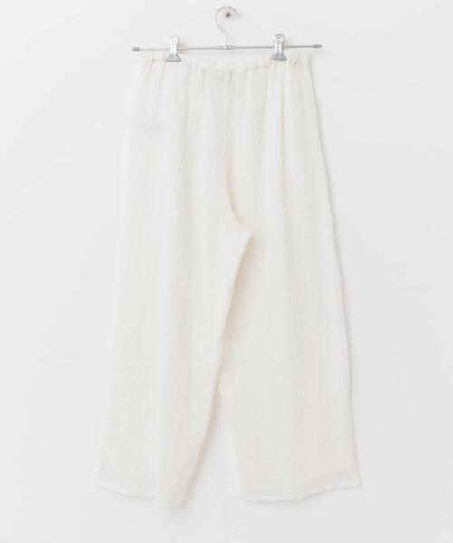 mizuiroind（ミズイロインド）の「mizuiro ind　crape wide easy pants（その他パンツ・レディース・ブラック/オフホワイト・FREE）」の10枚目の写真