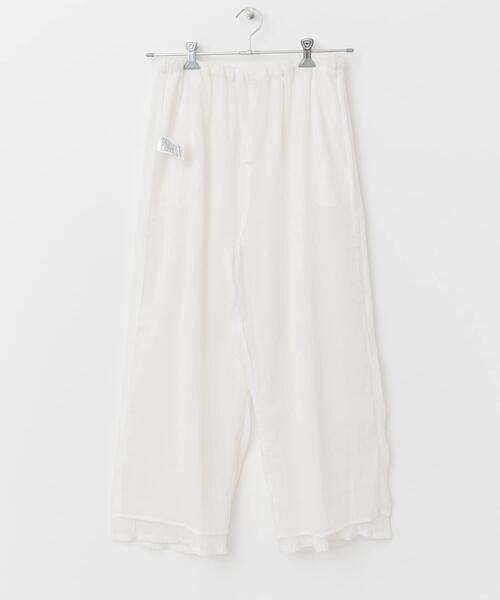 mizuiroind（ミズイロインド）の「mizuiro ind　crape wide easy pants（その他パンツ・レディース・ブラック/オフホワイト・FREE）」の11枚目の写真