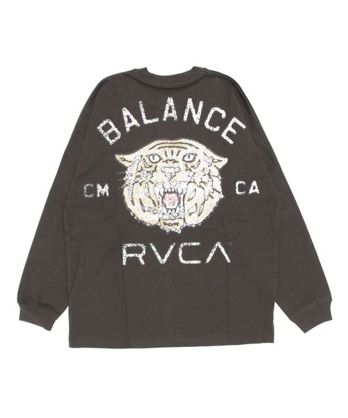 RVCA（ルーカ）の「RVCA/ルーカ ドロップショルダー バックプリントロンT BC042-066（Tシャツ/カットソー・メンズ・ホワイト/ブラック・S/M/L/XL）」の3枚目の写真