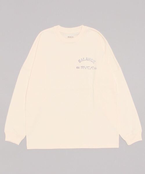 RVCA（ルーカ）の「RVCA/ルーカ ドロップショルダー バックプリントロンT BC042-066（Tシャツ/カットソー・メンズ・ホワイト/ブラック・S/M/L/XL）」の5枚目の写真