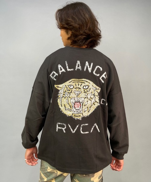 RVCA（ルーカ）の「RVCA/ルーカ ドロップショルダー バックプリントロンT BC042-066（Tシャツ/カットソー・メンズ・ホワイト/ブラック・S/M/L/XL）」の15枚目の写真