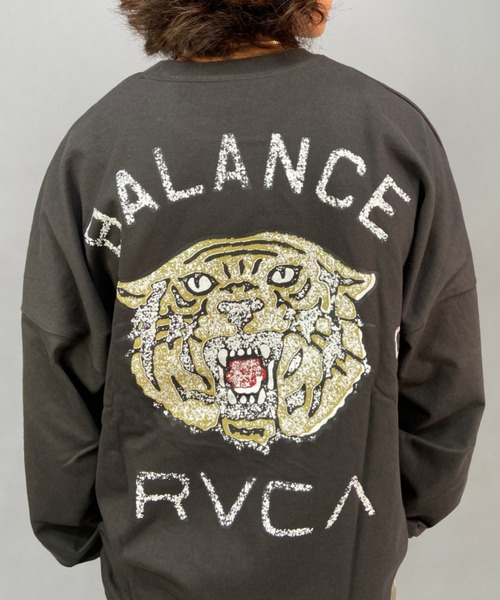 RVCA（ルーカ）の「RVCA/ルーカ ドロップショルダー バックプリントロンT BC042-066（Tシャツ/カットソー・メンズ・ホワイト/ブラック・S/M/L/XL）」の16枚目の写真