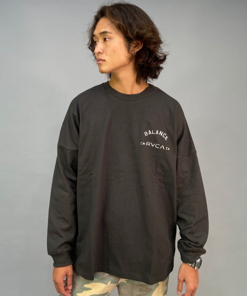 RVCA（ルーカ）の「RVCA/ルーカ ドロップショルダー バックプリントロンT BC042-066（Tシャツ/カットソー・メンズ・ホワイト/ブラック・S/M/L/XL）」の12枚目の写真