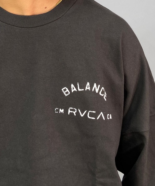 RVCA（ルーカ）の「RVCA/ルーカ ドロップショルダー バックプリントロンT BC042-066（Tシャツ/カットソー・メンズ・ホワイト/ブラック・S/M/L/XL）」の13枚目の写真