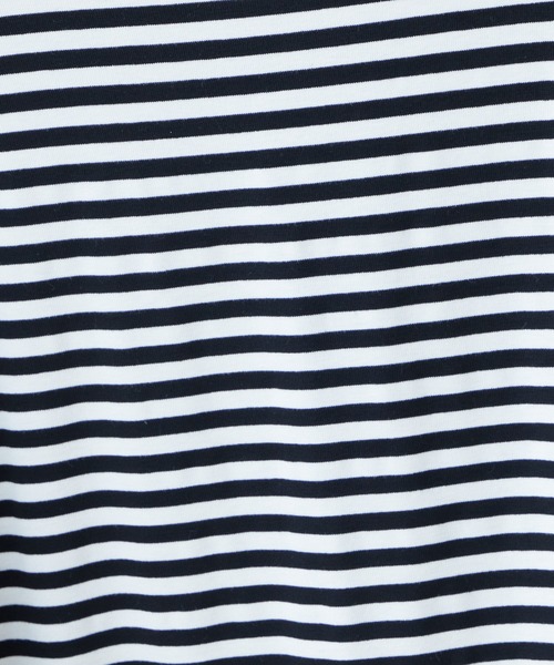 natural couture（ナチュラルクチュール）の「シンプルカラーボーダーT（Tシャツ/カットソー・レディース・サックスブルー/レンガ/ブラック/ピンク・FREE）」の8枚目の写真